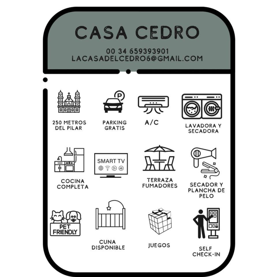 Casa Cedrohistoria Y Confort Con Parking Gratuito Saragossa Exterior foto